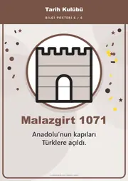 Tarih Kulübü Pano Şeridi ve 6 Bilgi Posteri (8 parça · 84 × 59 cm) — 15. sayfa