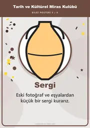 Tarih ve Kültürel Miras Kulübü Pano Şeridi ve 6 Bilgi Posteri (8 parça · 84 × 59 cm) — 14. sayfa