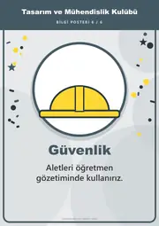 Tasarım ve Mühendislik Kulübü Pano Şeridi ve 6 Bilgi Posteri (8 parça · 84 × 59 cm) — 15. sayfa