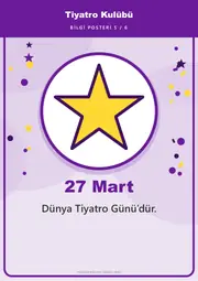 Tiyatro Kulübü Pano Şeridi ve 6 Bilgi Posteri (8 parça · 84 × 59 cm) — 14. sayfa