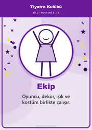 Tiyatro Kulübü Pano Şeridi ve 6 Bilgi Posteri (8 parça · 84 × 59 cm) — 15. sayfa
