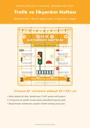 Trafik ve İlkyardım Haftası Dev Panosu (12 parça · 84 × 89 cm) — 1. sayfa