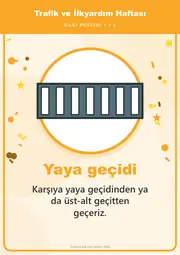 Trafik ve İlkyardım Haftası Pano Şeridi ve 6 Bilgi Posteri (8 parça · 84 × 59 cm) — 10. sayfa