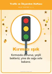 Trafik ve İlkyardım Haftası Pano Şeridi ve 6 Bilgi Posteri (8 parça · 84 × 59 cm) — 11. sayfa