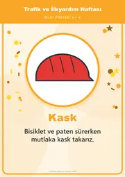 Trafik ve İlkyardım Haftası Pano Şeridi ve 6 Bilgi Posteri (8 parça · 84 × 59 cm) — 13. sayfa