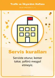 Trafik ve İlkyardım Haftası Pano Şeridi ve 6 Bilgi Posteri (8 parça · 84 × 59 cm) — 14. sayfa