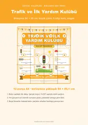Trafik ve İlk Yardım Kulübü Dev Panosu (12 parça · 84 × 89 cm) — 1. sayfa