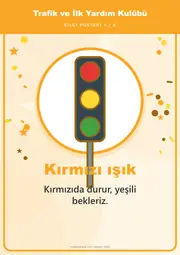 Trafik ve İlk Yardım Kulübü Pano Şeridi ve 6 Bilgi Posteri (8 parça · 84 × 59 cm) — 10. sayfa