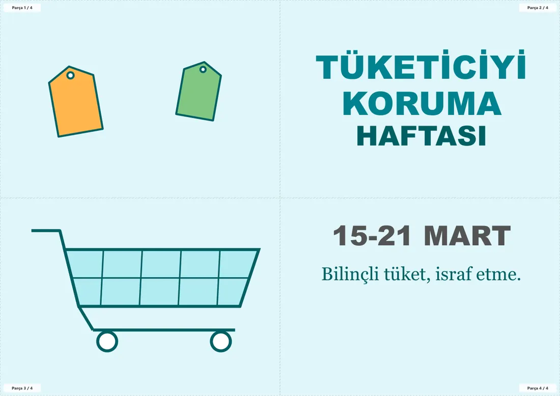 Tüketiciyi Koruma Haftası Pano ve Etkinlik Paketi birleşik görünüm