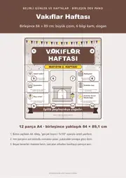 Vakıflar Haftası Dev Panosu (12 parça · 84 × 89 cm) — 1. sayfa