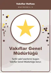 Vakıflar Haftası Pano Şeridi ve 6 Bilgi Posteri (8 parça · 84 × 59 cm) — 15. sayfa