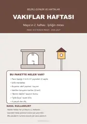 Vakıflar Haftası Pano ve Etkinlik Paketi — 1. sayfa