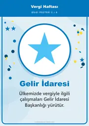 Vergi Haftası Pano Şeridi ve 6 Bilgi Posteri (8 parça · 84 × 59 cm) — 14. sayfa