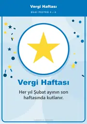 Vergi Haftası Pano Şeridi ve 6 Bilgi Posteri (8 parça · 84 × 59 cm) — 15. sayfa