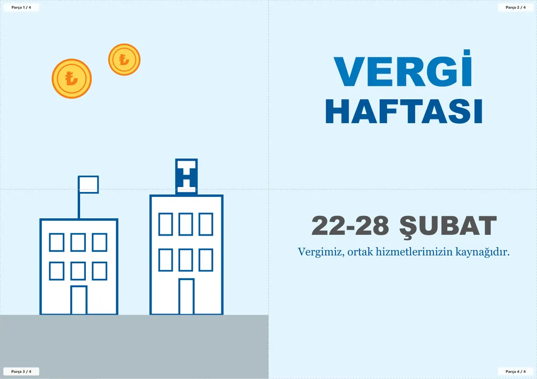 Vergi Haftası Pano ve Etkinlik Paketi birleşik görünüm