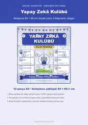 Yapay Zekâ Kulübü Dev Panosu (12 parça · 84 × 89 cm) — 1. sayfa