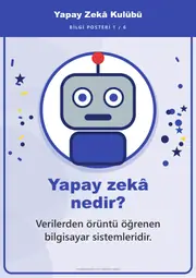 Yapay Zekâ Kulübü Pano Şeridi ve 6 Bilgi Posteri (8 parça · 84 × 59 cm) — 10. sayfa