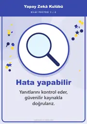 Yapay Zekâ Kulübü Pano Şeridi ve 6 Bilgi Posteri (8 parça · 84 × 59 cm) — 12. sayfa