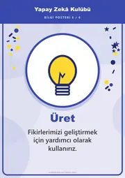 Yapay Zekâ Kulübü Pano Şeridi ve 6 Bilgi Posteri (8 parça · 84 × 59 cm) — 15. sayfa