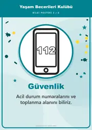 Yaşam Becerileri Kulübü Pano Şeridi ve 6 Bilgi Posteri (8 parça · 84 × 59 cm) — 12. sayfa