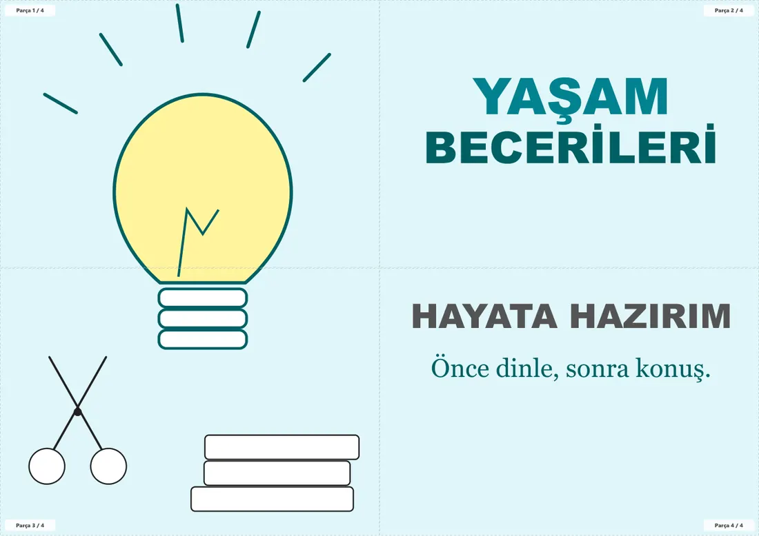 Yaşam Becerileri Kulübü Panosu birleşik görünüm