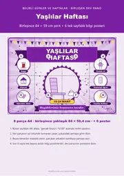 Yaşlılar Haftası Pano Şeridi ve 6 Bilgi Posteri (8 parça · 84 × 59 cm) — 1. sayfa