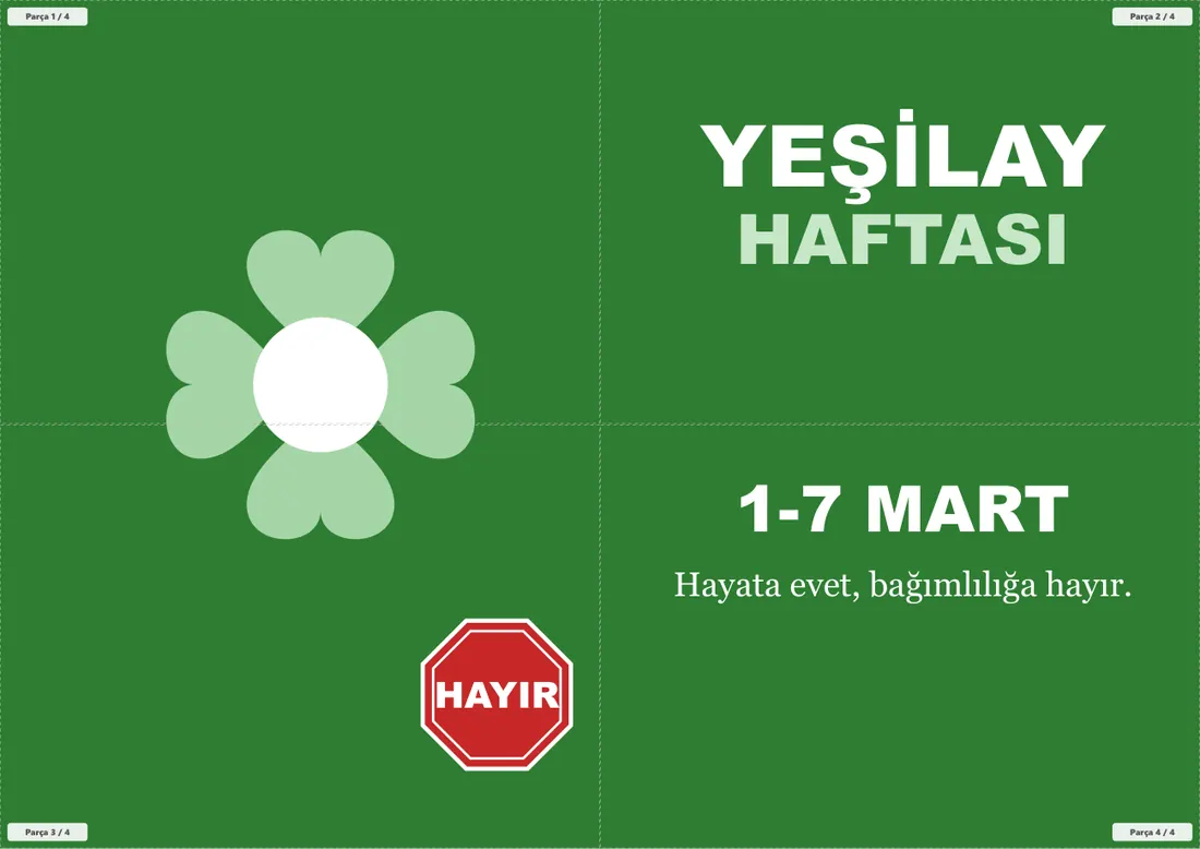 Yeşilay Haftası Pano ve Etkinlik Paketi birleşik görünüm