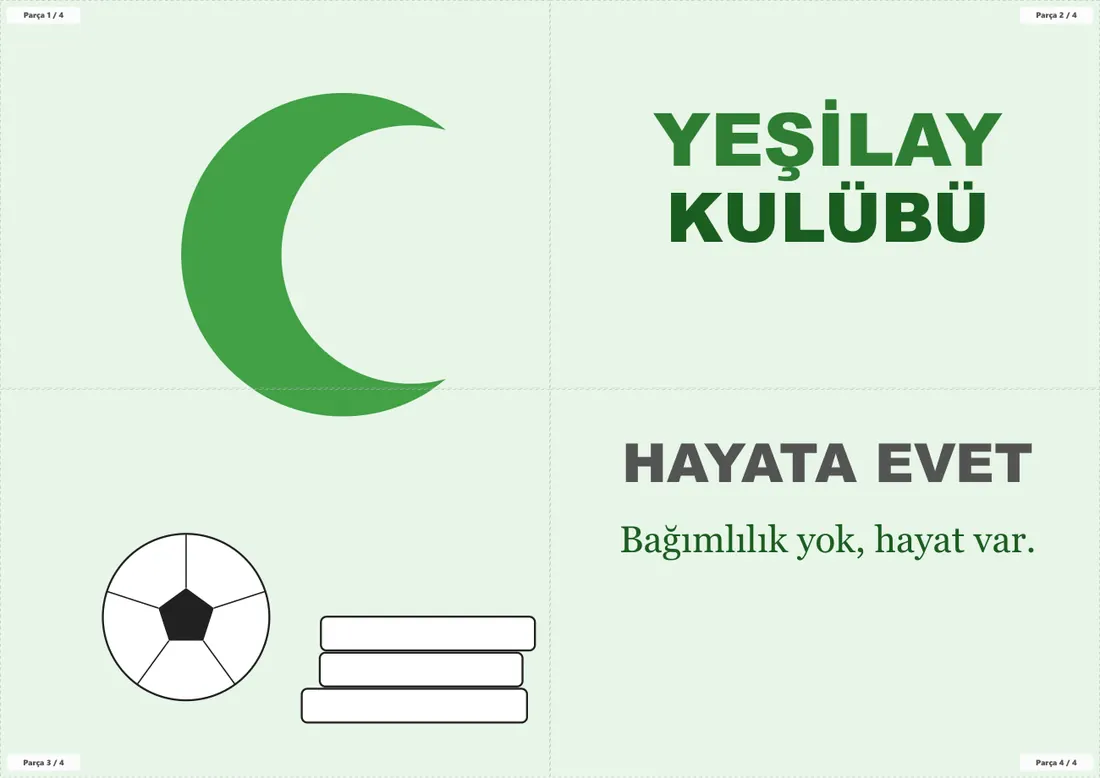 Yeşilay Kulübü Panosu birleşik görünüm
